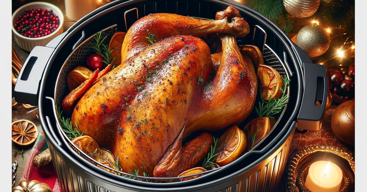 Helstegt kalkun i airfryer