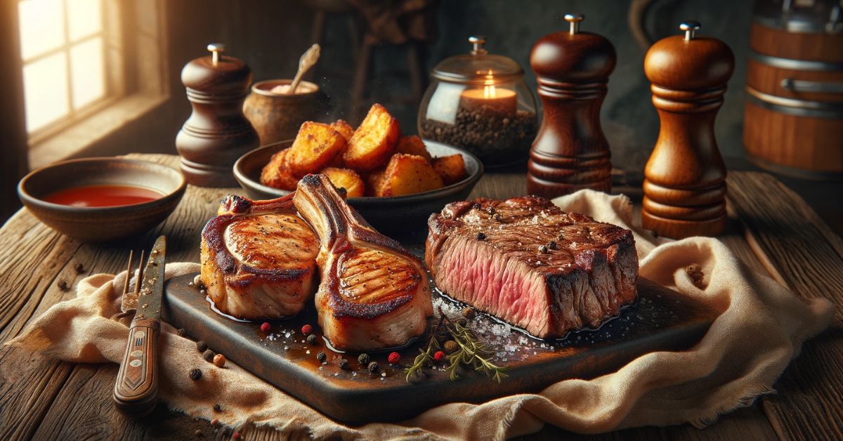 Svindekoteletter og oksefilet