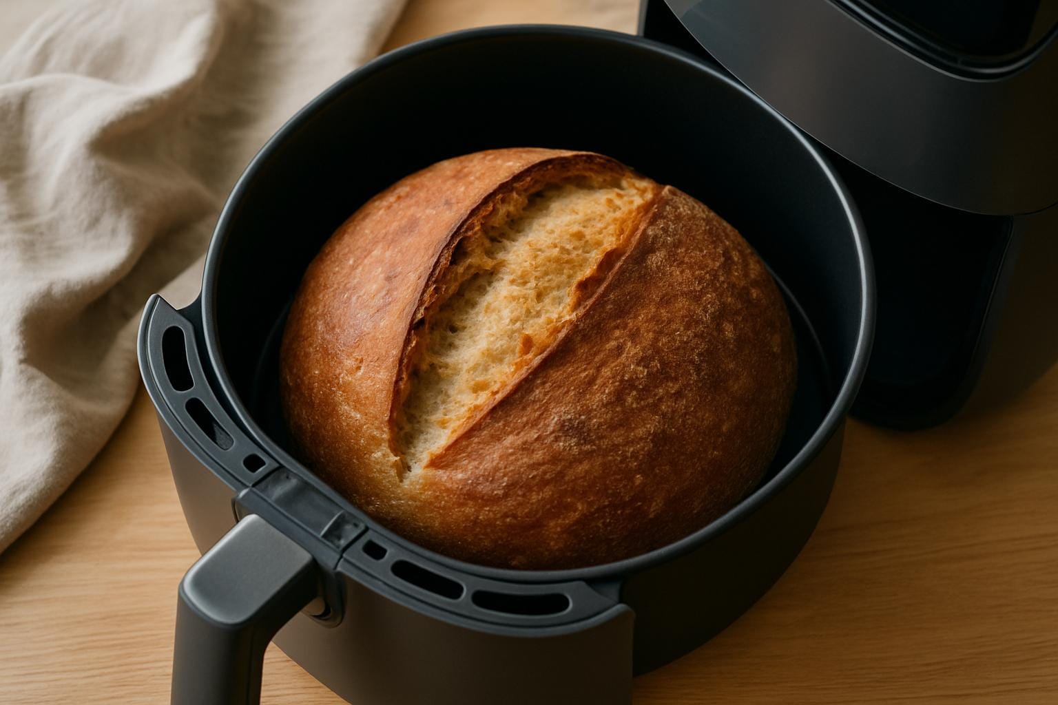 Bag nemt og hurtigt brød i din airfryer – opskrift og tips